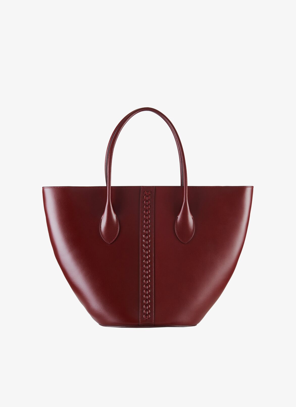 BAG WITHOUT SLEEVES CUIR LUX+TRESSE GRENAT ALAÏA GARNET RED  BAG WITHOUT SLEEVES CUIR LUX+TRESSE GRENAT